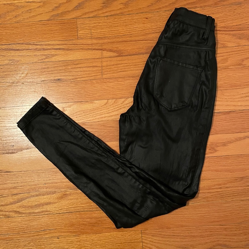 Akira black faux leather pants